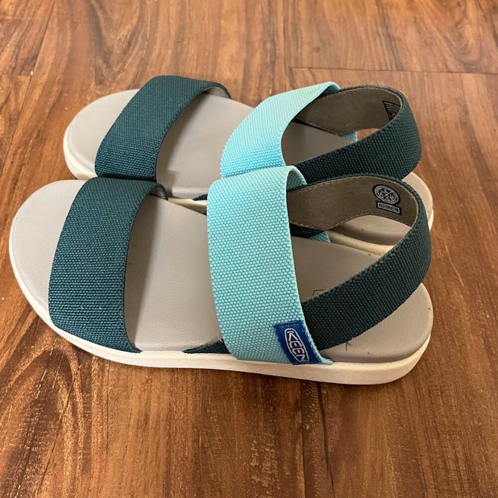 KEEN Women's Elle Backstrap Casual Platform Open Toe Wedge Sandals Size 5